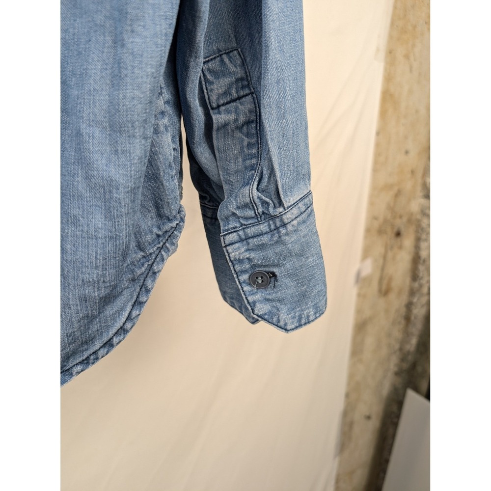 Peruvian Connection Denim Chambray Button Shirt L… - image 4